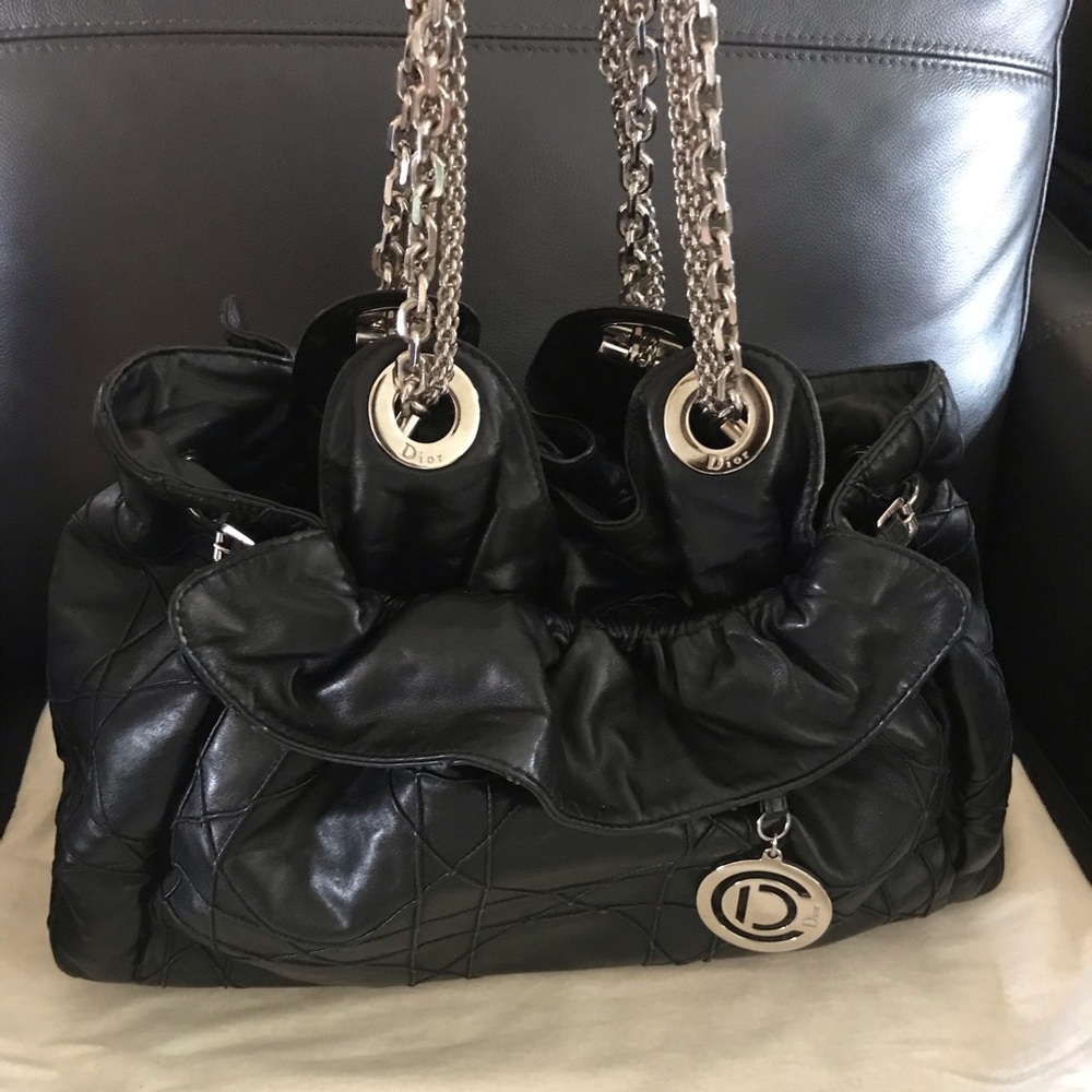 Christian Dior lambskin purse